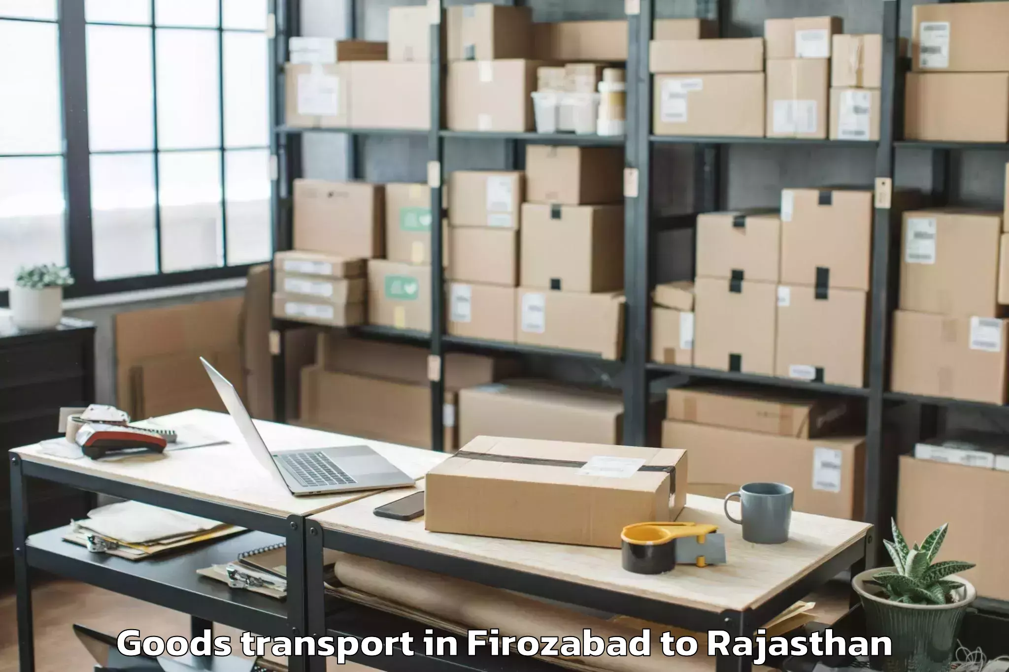 Book Your Firozabad to Kherli Goods Transport Today